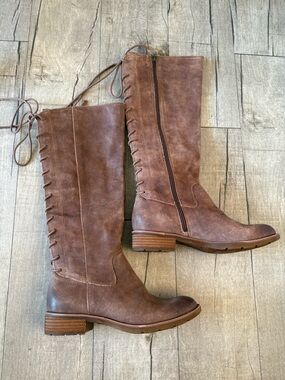 Women’s Sofft Tall Sharnell II Lace-Back Boots in Brown